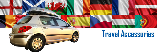 Travel accessories, including safety, protection, navigation, torches, lamps, lights, leisure and fun accessories. Ideal for travelling abroad or in the UK, available at The Roof Box Company